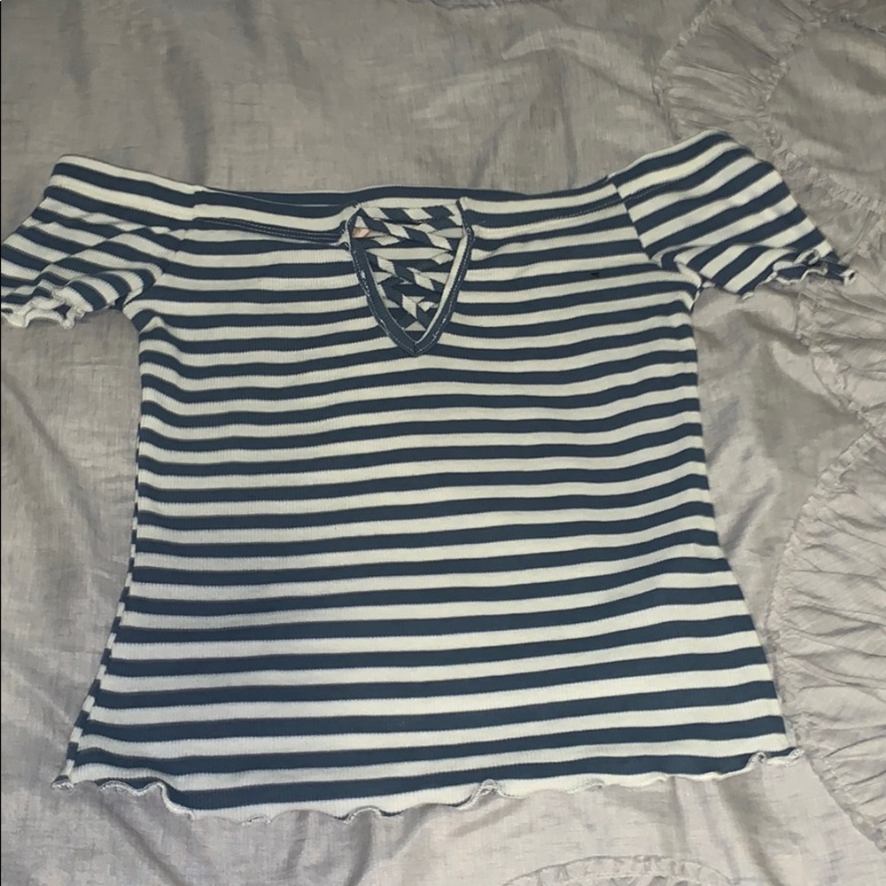 Off the shoulder crop top